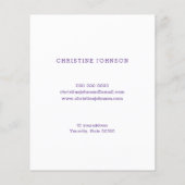 Esthetician falsch Rainbow Colors Glitter Flyer (Hinten)