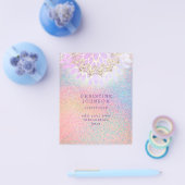 Esthetician falsch Rainbow Colors Glitter Flyer (Einzeln)