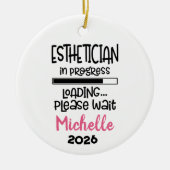 Esthetician In Progress Keramik Ornament (Vorne)