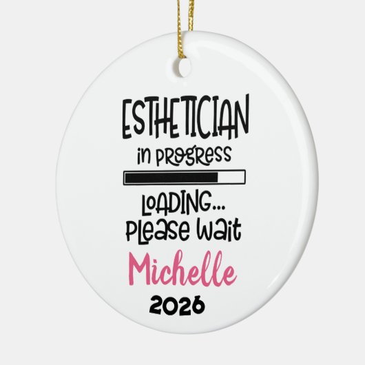 Esthetician In Progress  Keramik Ornament (Links)