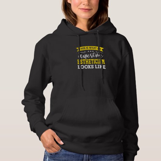 Esthetician Job Title Employee Funny Worker Esthet Hoodie (Vorderseite)