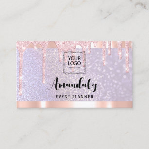 Esthetician Lash Nails Haare QRCode Logo PurpleRos Visitenkarte