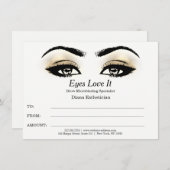 Esthetician Lashes Beauty Makeup Certificate Gesch (Vorne/Hinten)