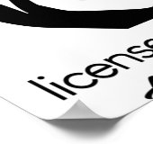 Esthetician Licensed To Exfoliate Poster (Ecke)