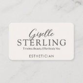 Esthetician Neutral QR Code Visitenkarte (Vorderseite)