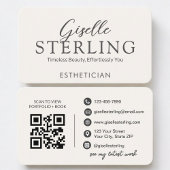 Esthetician Neutral QR Code Visitenkarte