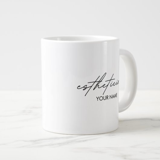 Esthetician Notebook - Personalized Gift Jumbo-Tasse (Vorderseite Rechts)