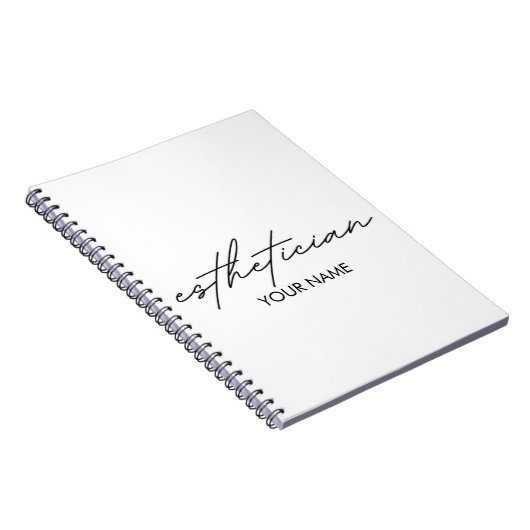 Esthetician Notebook - Personalized Gift Notizblock (Rechte Seite)