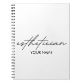 Esthetician Notebook - Personalized Gift Notizblock (Vorderseite)