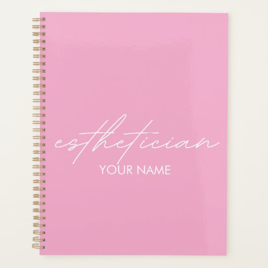 Esthetician Notebook - Personalized Gift Planer (Vorderseite)