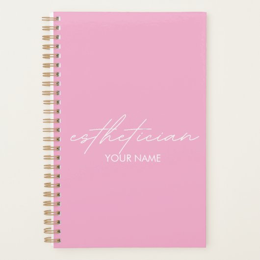 Esthetician Notebook - Personalized Gift Planner Planer (Vorderseite)