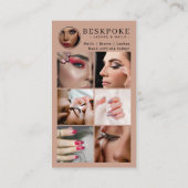 Esthetician Photo Feed Boho Social Media QR Code Visitenkarte (Rückseite)