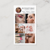 Esthetician Photo Feed Grid Social Media QR Code  Visitenkarte (Rückseite)