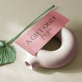 Esthetician Rose Gold Certificate Geschenkkarte