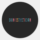 Esthetician Skin Esthetician Runder Aufkleber (Vorderseite)
