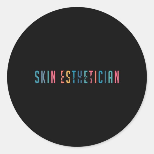 Esthetician Skin Esthetician Runder Aufkleber (Vorderseite)