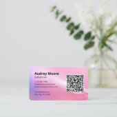 Esthetician Skin Makeup Visitenkarte (Stehend Vorderseite)