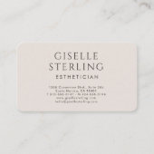 Esthetician  visitenkarte (Vorderseite)