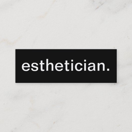 Esthetician-Visitenkarte Mini Visitenkarte (Vorderseite)