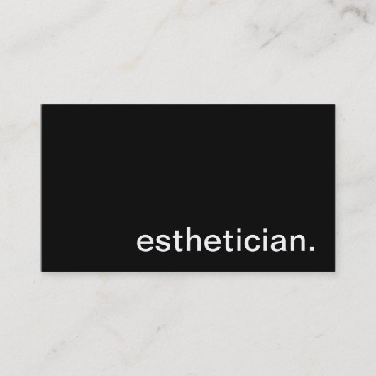 Esthetician-Visitenkarte Visitenkarte (Vorderseite)