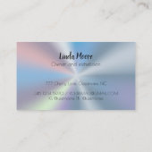 Esthetiker Beauty Hologram Visitenkarte (Rückseite)