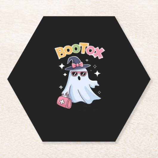 Esthetiker Botox Halloween ästhetische Krankenschw Untersetzer (Vorderseite)