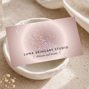 Esthetiker Celestial Glow Blush Pink Luxus Visitenkarte
