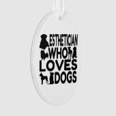 Esthetiker, der Hunde Liebe Ornament (Vorderseite)