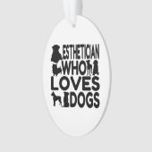 Esthetiker, der Hunde Liebe Ornament (Vorderseite)