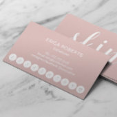 Esthetische Skincare Blush Pink Typografy WELLNESS Treuekarte