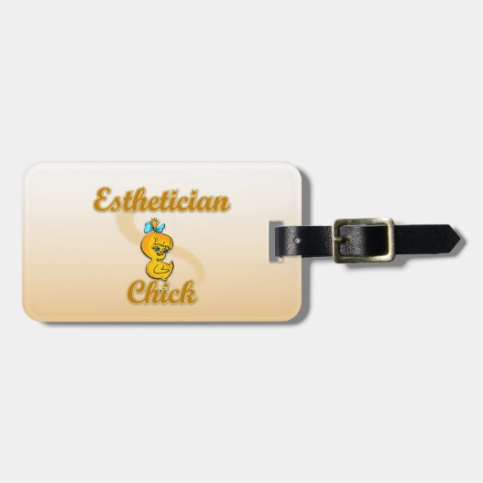 Esthitician Chick Gepäckanhänger (Vorderseite horizontal)