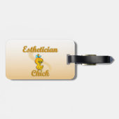 Esthitician Chick Gepäckanhänger (Rückseite horizontal)