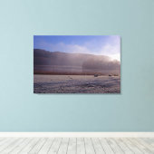 Esthwiate Water Winter Holiday Card Leinwanddruck (Insitu (Holzboden))