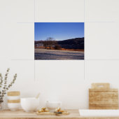 Esthwiate Water Winter Holiday Card Poster (Küche)