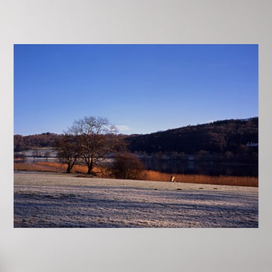 Esthwiate Water Winter Holiday Card Poster (Vorne)