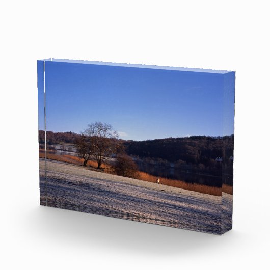 Esthwiate Water Winter Holiday Card Poster Fotoblock (Rechts)