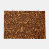 Estilo alvenaria rústica marrom e tom dourado fußmatte (Vorderseite)