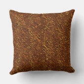 Estilo alvenaria rústica marrom e tom dourado kissen (Rückseite)