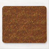 Estilo alvenaria rústica marrom e tom dourado mousepad (Vorne)