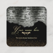 estilo de ladrillo construcción quadratische visitenkarte (Vorderseite)