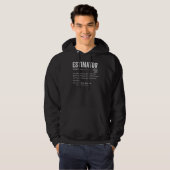 Estimator Estimating Calculations Jobs ESTIMATOR d Hoodie (Vorne ganz)