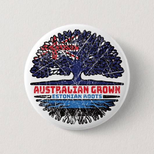Estland Australien Tree Roots Button (Vorderseite)