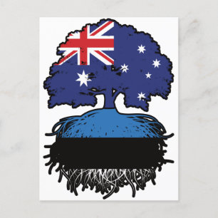 Estland Australien Tree Roots Postkarte