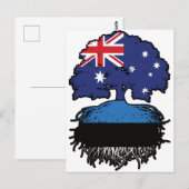 Estland Australien Tree Roots Postkarte (Vorne/Hinten)