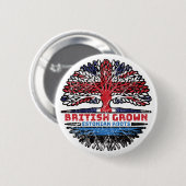 Estland British UK Treots Flag Button (Vorne & Hinten)