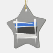 Estland-Bürsten-Flagge Keramik Ornament (Links)