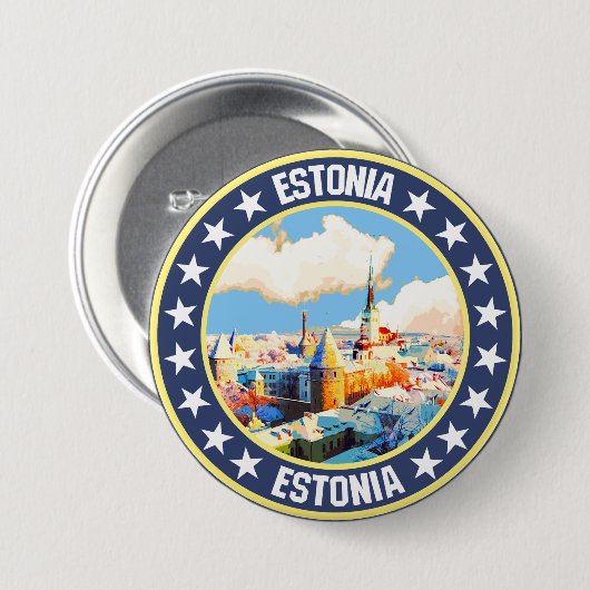 Estland Button (Vorne & Hinten)