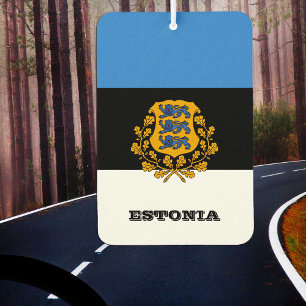 Estland Car Air Freshener, Estnische Flagge Autolufterfrischer