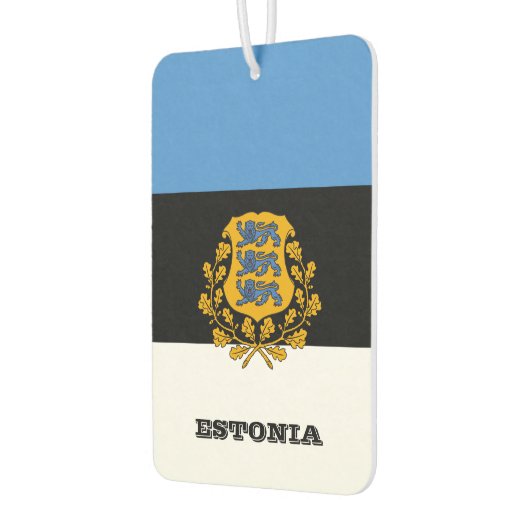 Estland Car Air Freshener, Estnische Flagge Autolufterfrischer (Links)