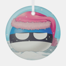 Estland Countryball Christmas Polandballs Ornament Aus Glas